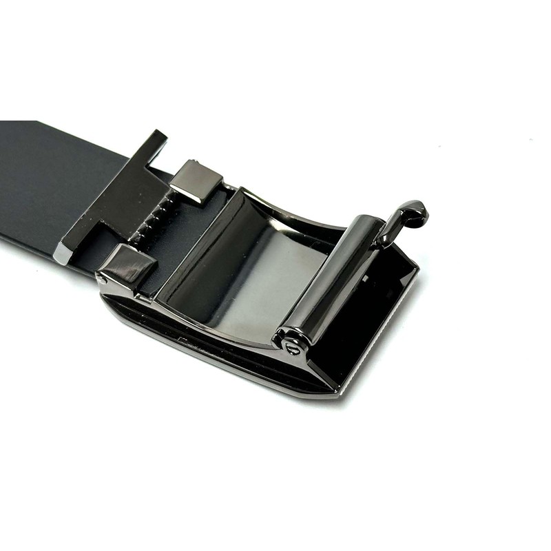 Lloyd Automatic Leather Belt 35 mm Shortenable Cambered Black, black