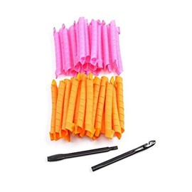 Hair Curler Magic Spiral Ringlets Former Leverage Stretched Length 50CM Circle Roller Pack of 40