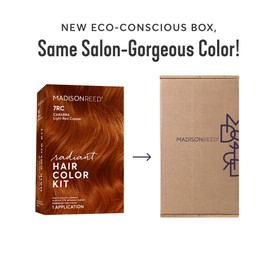 Madison Reed Radiant Hair Color Kit | 7RC Light Red Copper (Carrara Crimson) for 100% Gray Hair Coverage | Salon Quality Permanent Hair Dye | PPD-Free & Ammonia-Free | (Packaging May Vary) 1 Pack