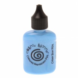 Cosmic Shimmer Pearlescent Coloured PVA Glue 30ml Cobalt Blue