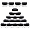 Tanstic 20Pcs Plastic Cosmetic Containers with Lid, Clear Round Pot