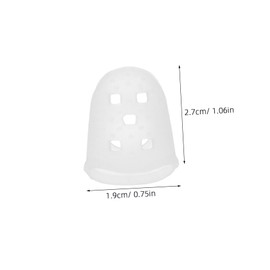 Gatuida 20pcs Finger Cot Gloves Bass Guitar Thumb Cover Thumb Covers Reusable Finger Sleeve Protectors Finger Protectors Beginner Guitar Accessories Finger Guard Transparent Silica Gel