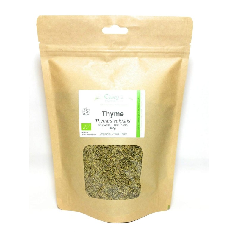 Organic Thyme Dried Herb (Thymus vulgaris) (250g)