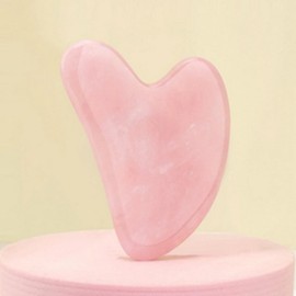 Massager Quartz Massage Lymph Face Heart Circulation Gua Sha Rose Heart Gwasha 5ea