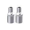 2 Pcs 1/4-Inch Drive 6-Point Shallow Socket, Ratchet Set for