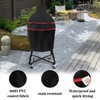Grill Cover, 22 Inch BBQ Cover Fit Kamado Joe Junior