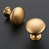 Ravinte 30 Pack Champagne Bronze Round Zinc Cabinet Knobs for