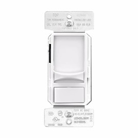 Eaton Electrical - Sul06p-w - Eaton Slide Dimmer,300w Led-600w Halogen,#14-12 Awg, Residential/Light Commercial, Flush, 120v,white,66 Hz, Mark 10 Flourescent,single-pole, Three-way,1,2,3+,