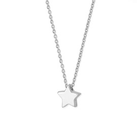 Boma Jewelry Sterling Silver Star Necklace, 18 Inches