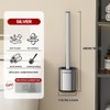 Leasylife Toilet Brush and Holder, Stainless Steel