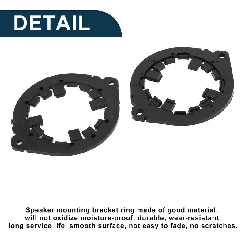 TUCKBOLD 2 x Black Waterproof Speaker Spacer Midrange Speaker Adapter