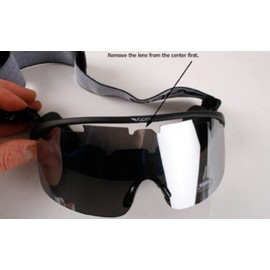 Vapro X-Race Flip Up Nordic XC-Skiing Folding Ski Snow & Ice Sports Goggles Includes 3 Lens (Black, Clear and Amber Orange)