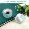 EupHHonycs 72 Rolls Transparent Tape Refills Clear Tape Bulk 3/4