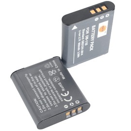 DSTE 2X DB-110 Battery + Rapid Dual Charger with Micro USB Cable Compatible with Ricoh GR III GRIIIX Ricoh WG-6 Ricoh G900 Ricoh G900SE Camera as BJ-11 Li-90B
