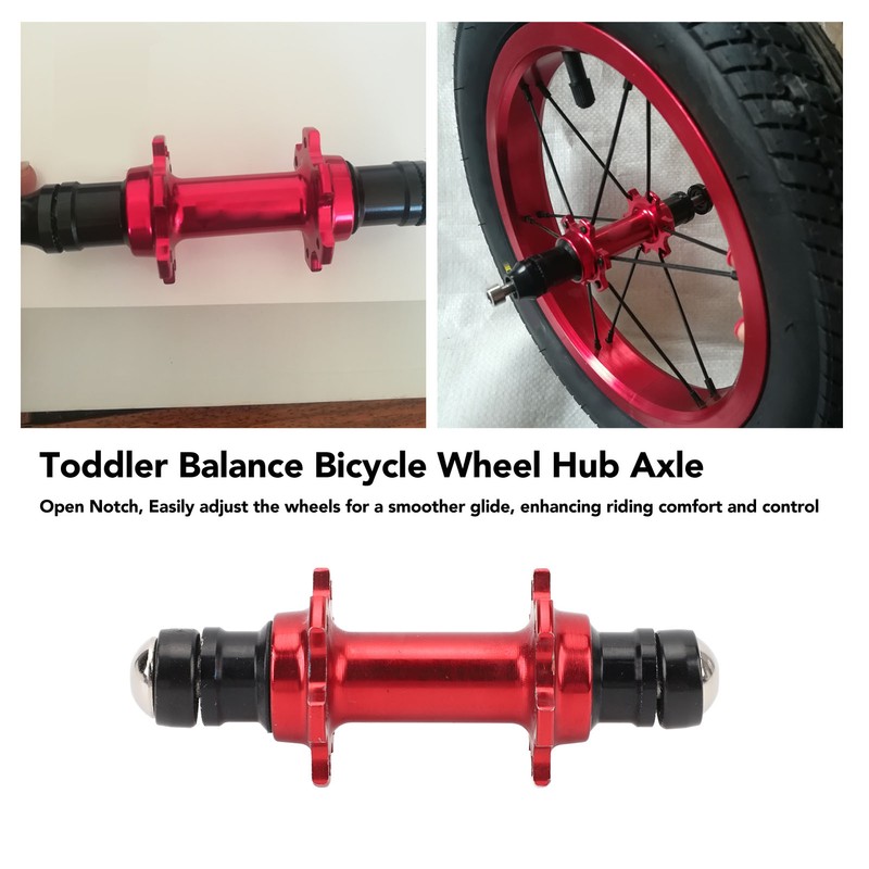 Toddler Balance Bicycle Wheel Hub Axle Aluminum Wheel Flexible Speed