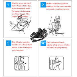 Universal Black Bike Bicycle Front Disc Mechanical Brake Calipers F160 R140