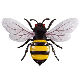 CIM Metal Wall Decoration Mini Bee 17 cm Animal 3D Wall Pictures Wall Decoration Including Practical Wall Mounting Vivid Wall Sculpture