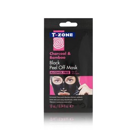 T-Zone Charcoal & Bamboo Ultra Purifying Black Peel Off Mask (10ml) - Unblock Pores and Peel away Blackheads. Moisturise & Soften Skin.