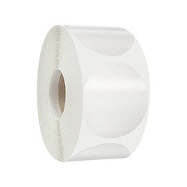 500pcs (1 Roll) 1.5 Inch Round Clear Stickers Clear Seal Stickers Transparent Circle Labels Seal Labels Stickers Envelope Tab Sealer for Retail Package Envelope Gift Packaging
