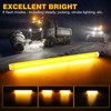 12Inch Mini Emergency Strobe Lights, Amber 44 LED Warning Flashing