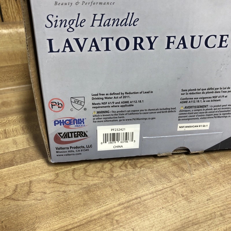 Phoenix Faucet PF232421 Used For Lavatory; Single Piece 4 Inch