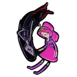 Princess Bubblegum Marceline Yin Yang Come Along With Me Adventure Time Cartoon Animated TV Show 1.4" Enamel Pin Badge