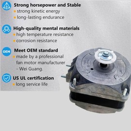 M4Q045-CA27-04 AC Fan Motor 115V 0.50A 36/10W 1550RPM Shaded Pole Condenser Motor for Refrigeration Equipment, Freezer, 50/60Hz, 4 Pole,OEM