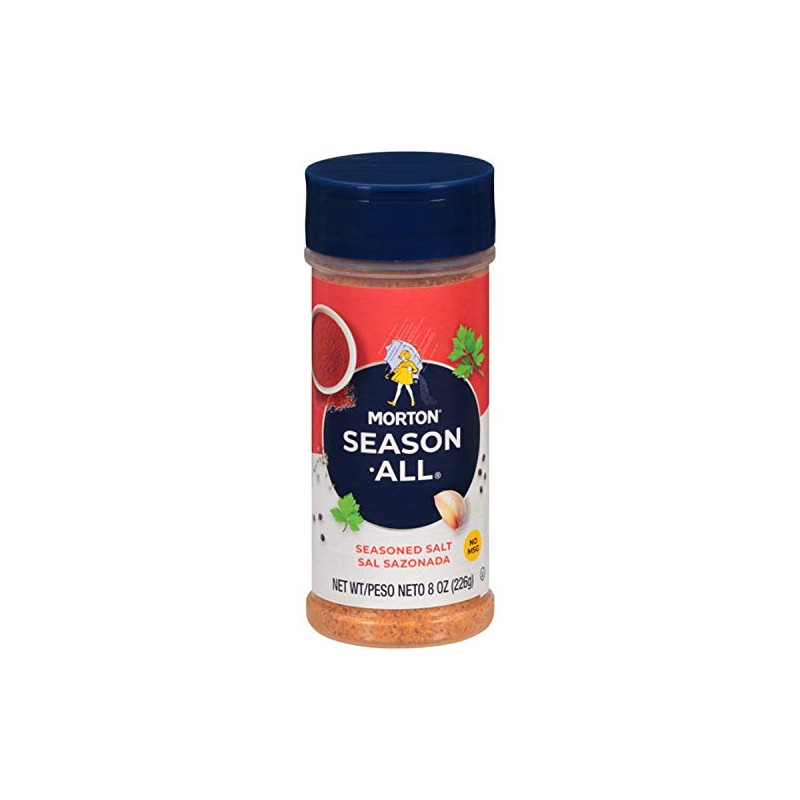 Morton Season-All Seasoned Salt, (8 oz), 12-Pack, Ideal for Cooking,