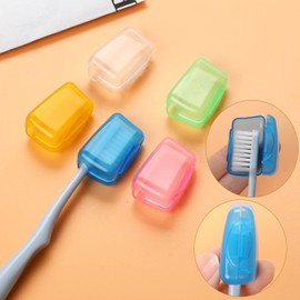 Sliverdew 5 Pcs Toothbrush Covers - Portable Toothbrush Head Case Cover for Travel, Home, Office, Hotel, Outdoor