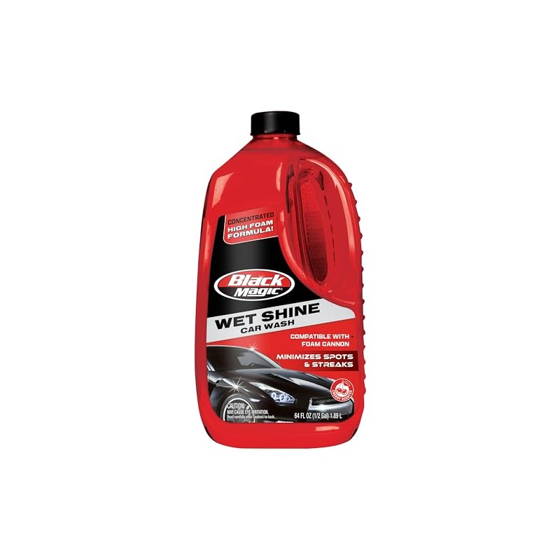 Black Magic 120065 Wet Shine Car Wash, 64 oz.