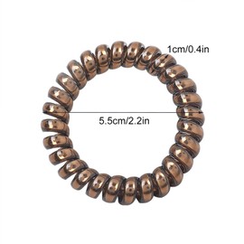 Spiral Hair Ties, 20 Pack Spiral Coils for Thick Hair, No Crease Ponytail Holders, Hair Coils & Phone Cord Hair Ties for Thick Hair