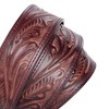 RESISTANCE Western No Buckle Belt With Engraved Floral Work Belt