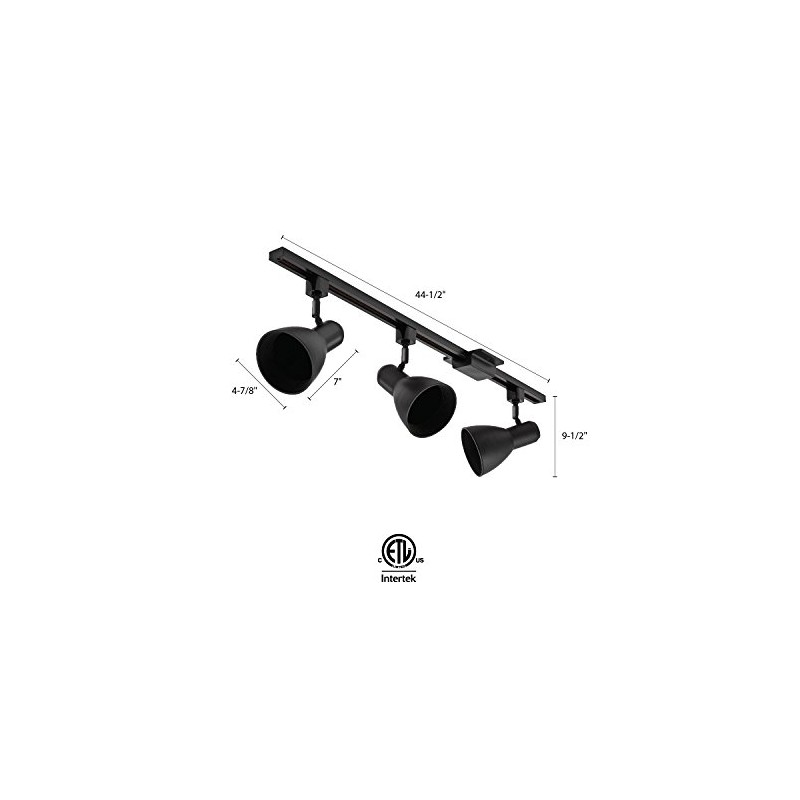 BR30 Step Baffle Track Kit, Black, Master Pack of 2