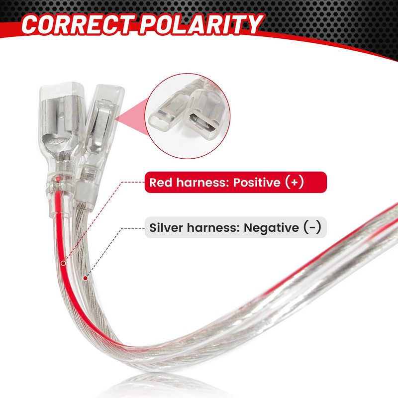 RED WOLF Car Door Speaker Wiring Harness Connector for 2011-2021