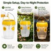 Solar Wasp Trap for Outdoor Pest Control – Reusable Hanging