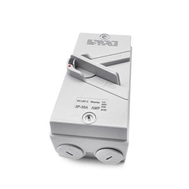 Meyffon 35A 440V Enclosed Motor Disconnect Switch 3 Pole Safety Isolation Switches IP65 3 Phase Disconnect Breaker Box 32 Amp Disconnect Switch for Generator Welding Food Processing