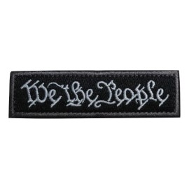 TrendyLuz We The People US Constitution American Embroidered Hook and Loop Morale Patch