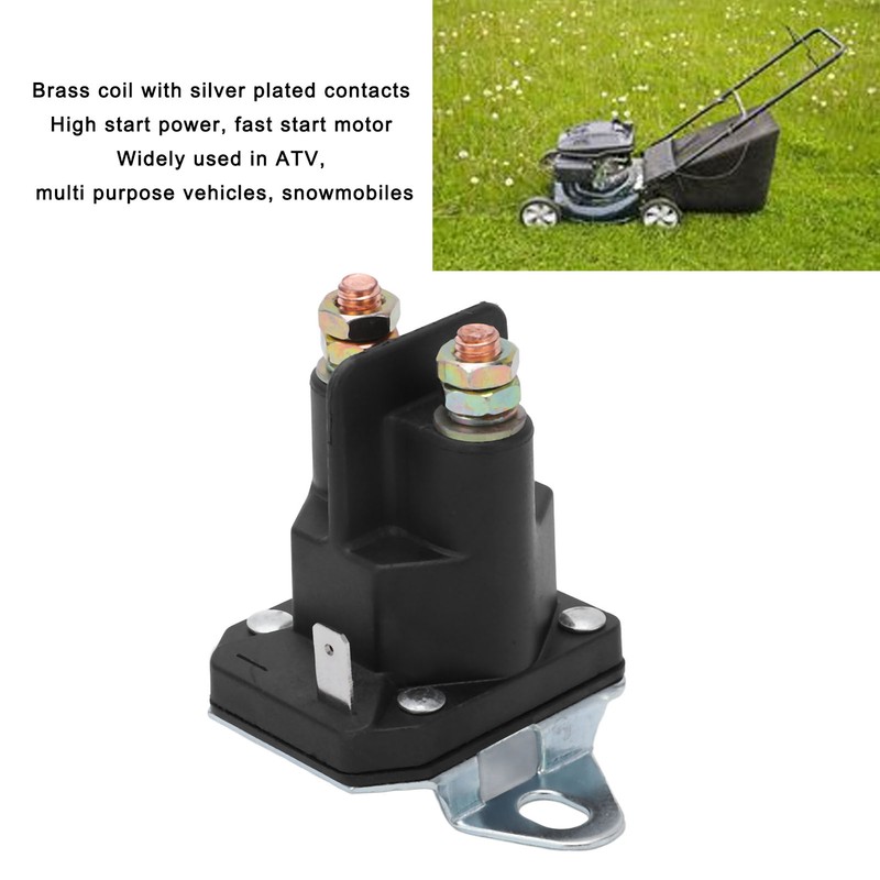 Lawn Mower Relay ABS Housing Brass Coil Starter Solenoid Relay