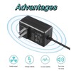 kybate 4ft 12V 2.5A - 3A AC DC Adapter for