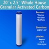 Standard Whole House Coconut Shell Granular Activated Carbon Water Filter