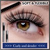 Black 3D Waterproof Hairless Mascara, Washable Ultra-thin Metal, Long Lasting