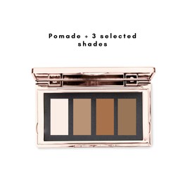 Eyebrowqueen Brow Shadow Palette | Includes Pomade and 3 Shades | Shade Rich Brown