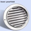 Air Vent Covers for Walls Outside, Stainless Steel Round External