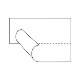 handorabera- DUOBELER220 Standard Label, 10 Rolls Design: White Solid/Semi Nori, Perforated