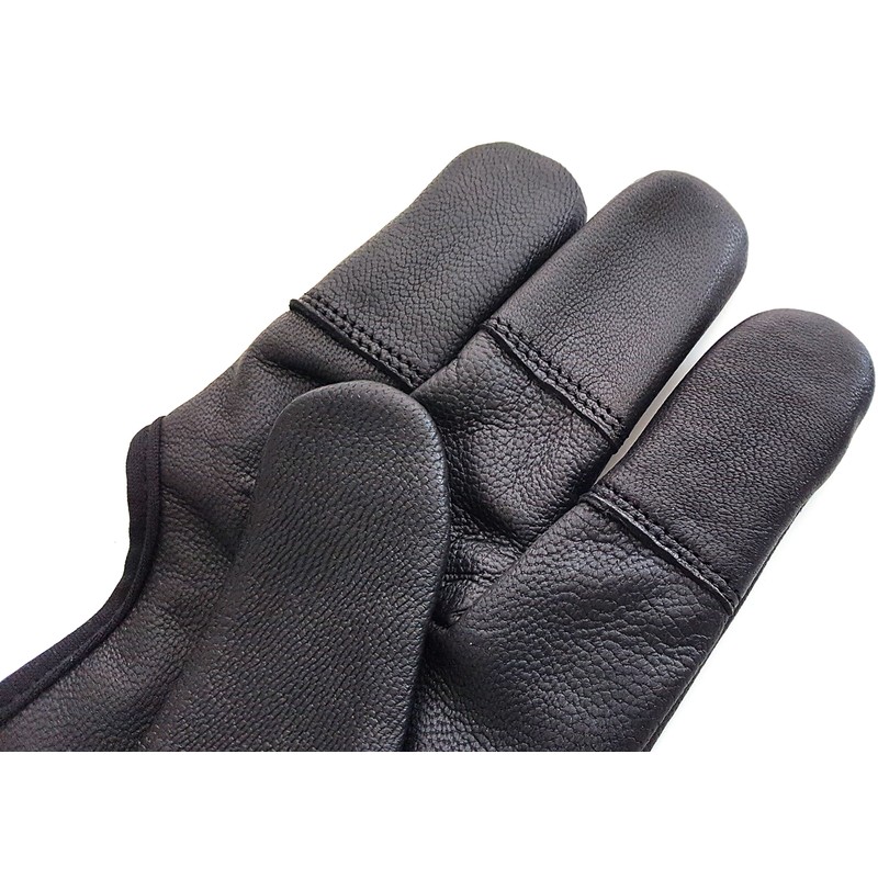 Quality Traditional Genuine Leather Archery Gloves. Full Tip Shooting Gloves.
