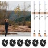 WADY Fishing Pole Rod Holder Clips - 20 Pieces Rubber