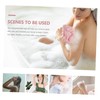 Healeved 3pcs Comfortable Shower Bath Soft Pe Bath Scrubber for