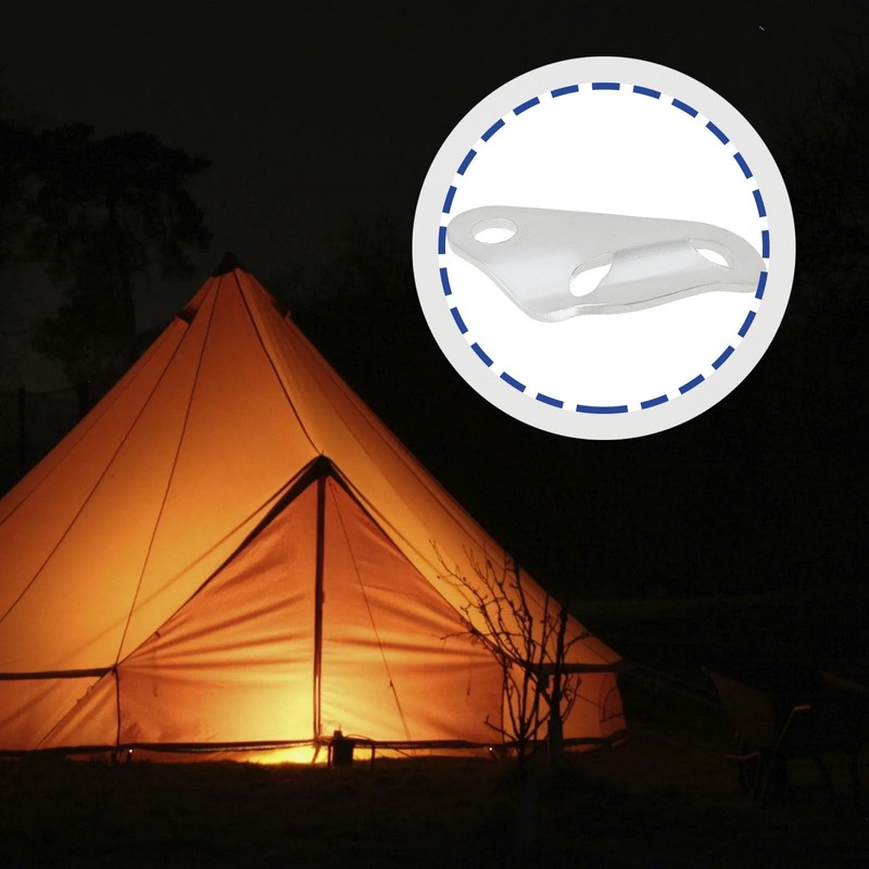 VGOL 20Pcs Guyline Cord Adjuster Tent Tensioners Triangle Wind Rope