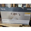 Style Selections 3 Light Vanity Bar Brushed Nickel Clear Glass