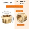 sourcing map 6 Pcs G1/2" Male x G3/8" Female Threaded